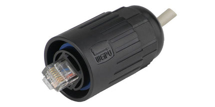 Wasserdichter RJ-45 Anschluss für Wallbox mit OCPP Interface