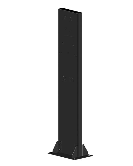 Standsäule + Fuß für AC Wallbox Duo Power  150cm schwarz