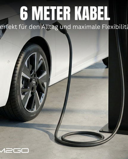 EM2GO TAKE11Link Mobile Wallbox 11 kW mit App – Typ 2 EV-Ladegerät mit CEE & Schuko, IP66