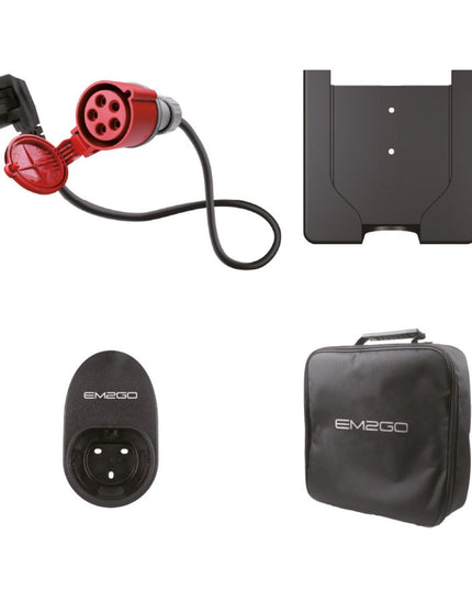 EM2GO TAKE11Link Mobile Wallbox 11 kW mit App – Typ 2 EV-Ladegerät mit CEE & Schuko, IP66