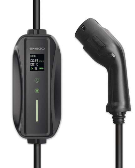 Mobiles 11 kW EV-Ladegerät "Take" mit CEE-Stecker – Tragbares Elektroauto Ladegerät für Typ 2 mit OLED-Display und IP66