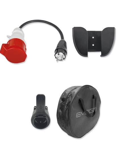 Mobiles 11 kW EV-Ladegerät "Take" mit CEE-Stecker – Tragbares Elektroauto Ladegerät für Typ 2 mit OLED-Display und IP66