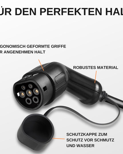 AC Portable Charger, Charge Power Meter, CEE Blau 5m Typ 2 Kabel, Strom: 6A fixiert