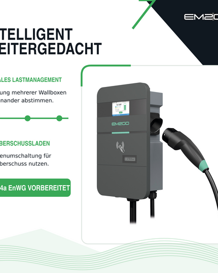 AC Wallbox Pro Power 2G 11kW 7.5m Typ 2 Kabel LAN/WiFi/4G/RS485/RFID/OCPP/ModBus/MID +Backend