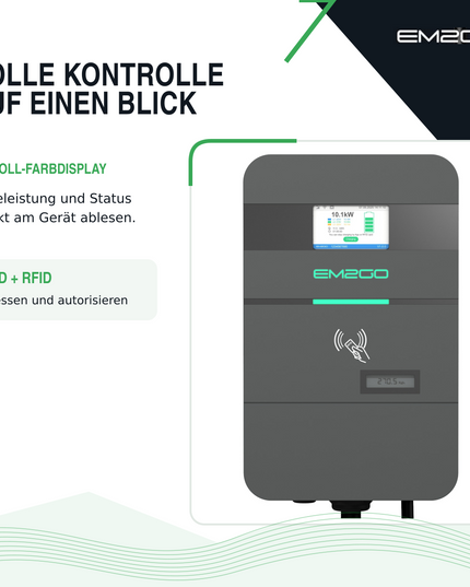 AC Wallbox Pro Power 2G 11kW 7.5m Typ 2 Kabel LAN/WiFi/4G/RS485/RFID/OCPP/ModBus/MID +Backend