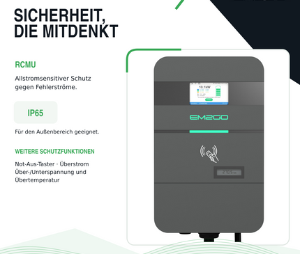AC Wallbox Pro Power 2G 11kW 7.5m Typ 2 Kabel LAN/WiFi/4G/RS485/RFID/OCPP/ModBus/MID +Backend