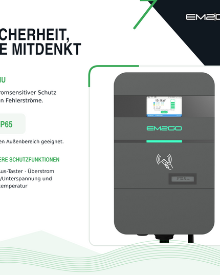AC Wallbox Pro Power 2G 11kW 7.5m Typ 2 Kabel LAN/WiFi/4G/RS485/RFID/OCPP/ModBus/MID +Backend